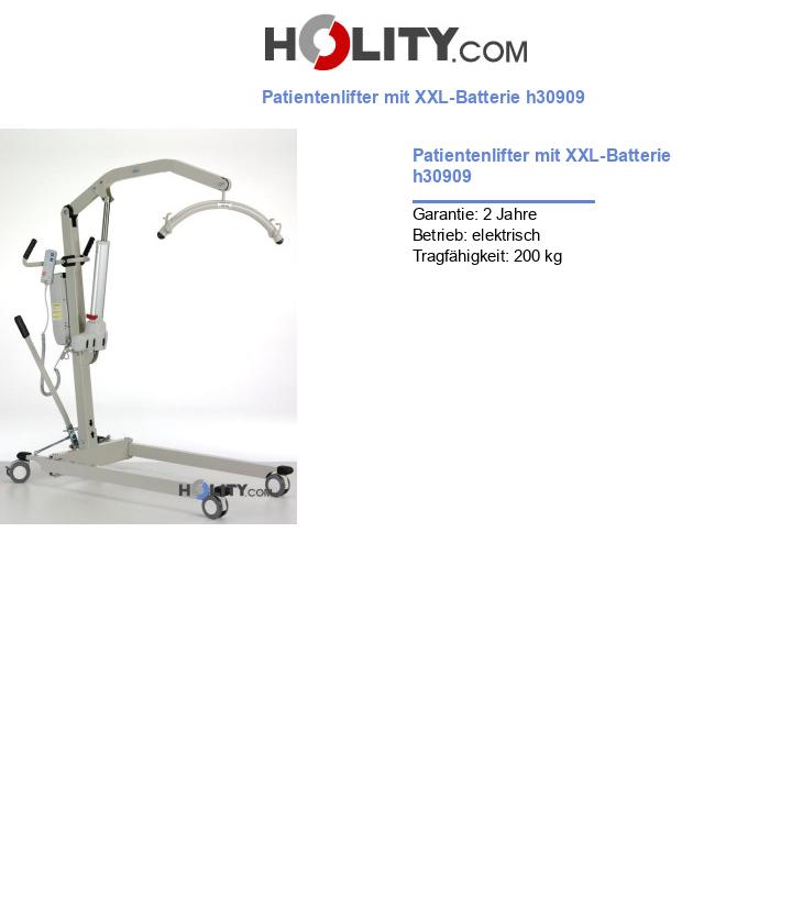 Patientenlifter mit XXL-Batterie h30909