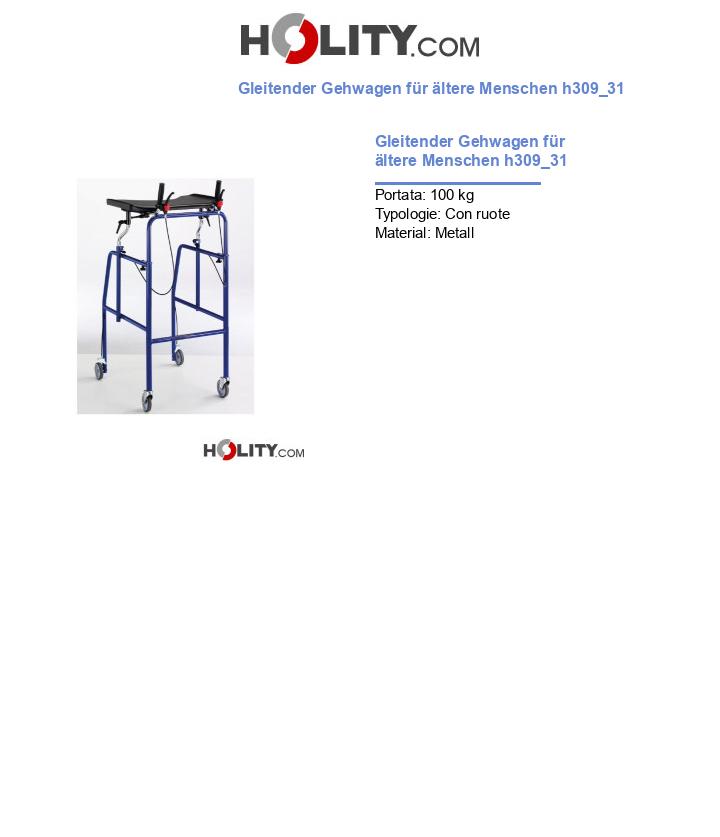 Gleitender Gehwagen für ältere Menschen h309_31