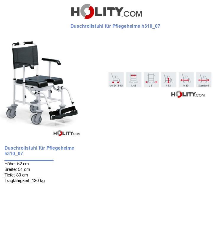 Duschrollstuhl für Pflegeheime h310_07