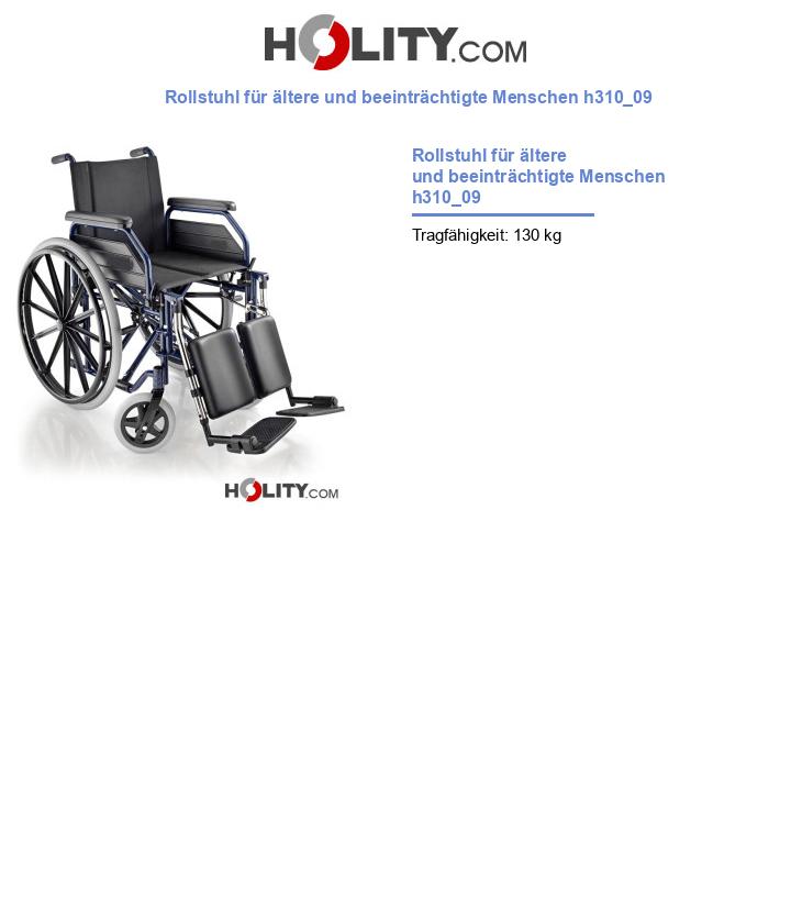 Rollstuhl für ältere und beeinträchtigte Menschen h310_09
