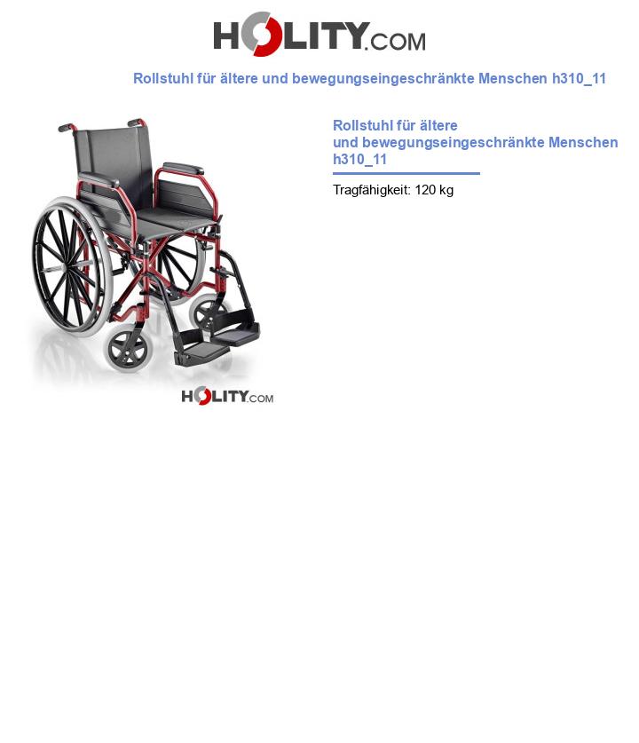 Rollstuhl für ältere und bewegungseingeschränkte Menschen h310_11