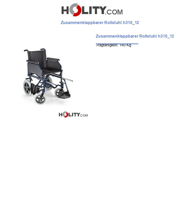 Zusammenklappbarer Rollstuhl h310_12