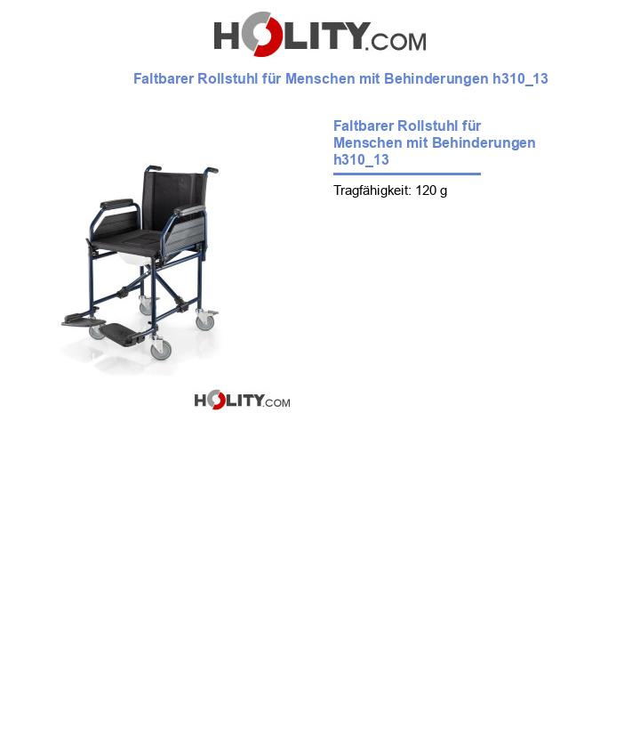 Faltbarer Rollstuhl für Menschen mit Behinderungen h310_13