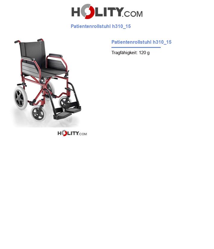 Patientenrollstuhl h310_15