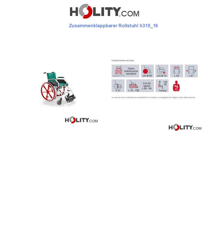 Zusammenklappbarer Rollstuhl h310_16