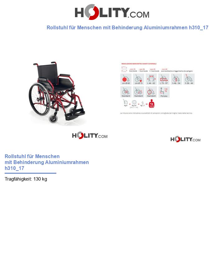 Rollstuhl für Menschen mit Behinderung Aluminiumrahmen h310_17
