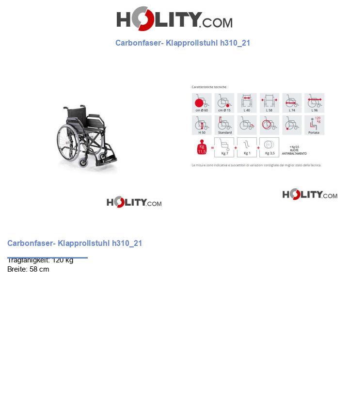 Carbonfaser- Klapprollstuhl h310_21