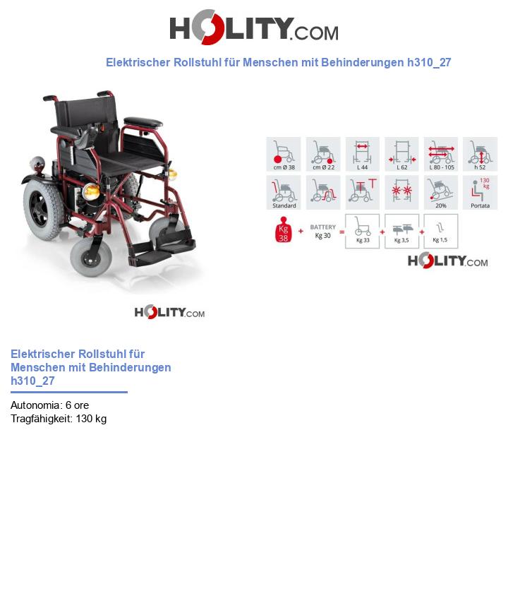 Elektrischer Rollstuhl für Menschen mit Behinderungen h310_27