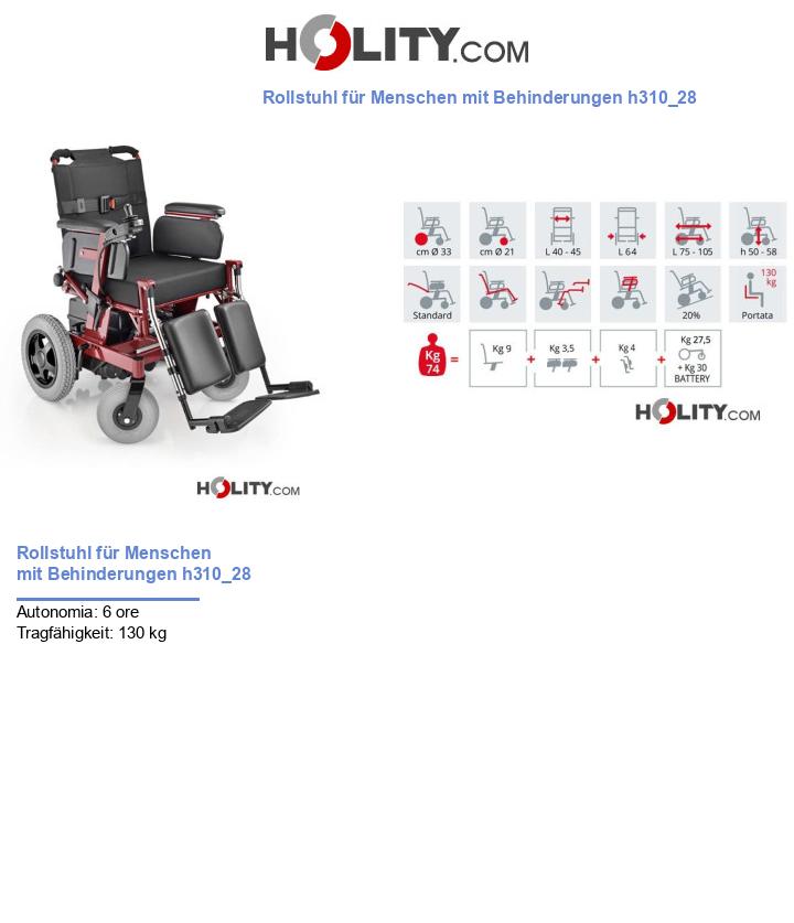 Rollstuhl für Menschen mit Behinderungen h310_28