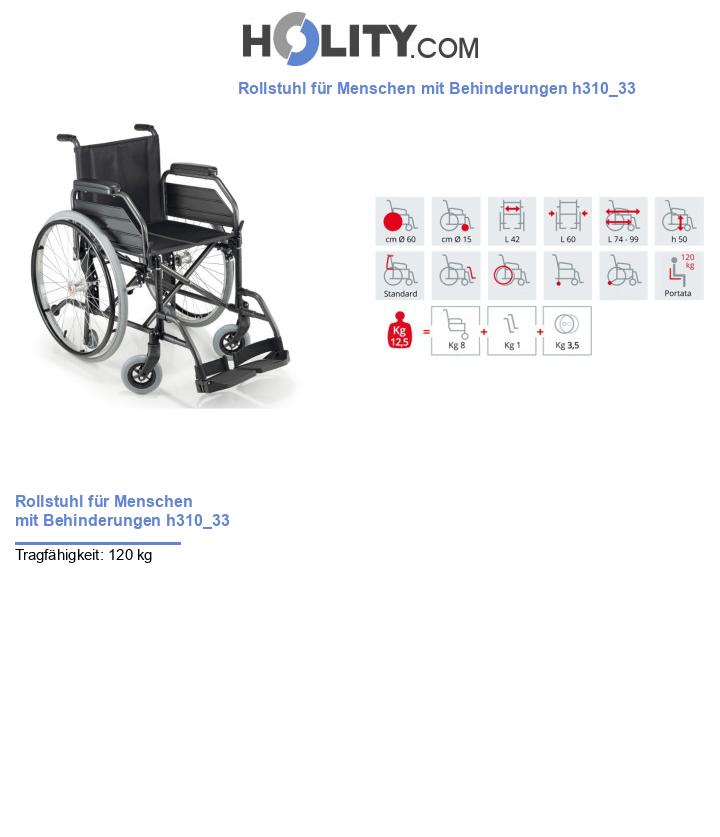 Rollstuhl für Menschen mit Behinderungen h310_33