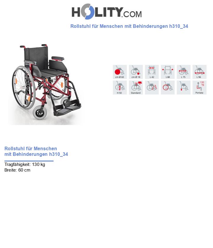 Rollstuhl für Menschen mit Behinderungen h310_34