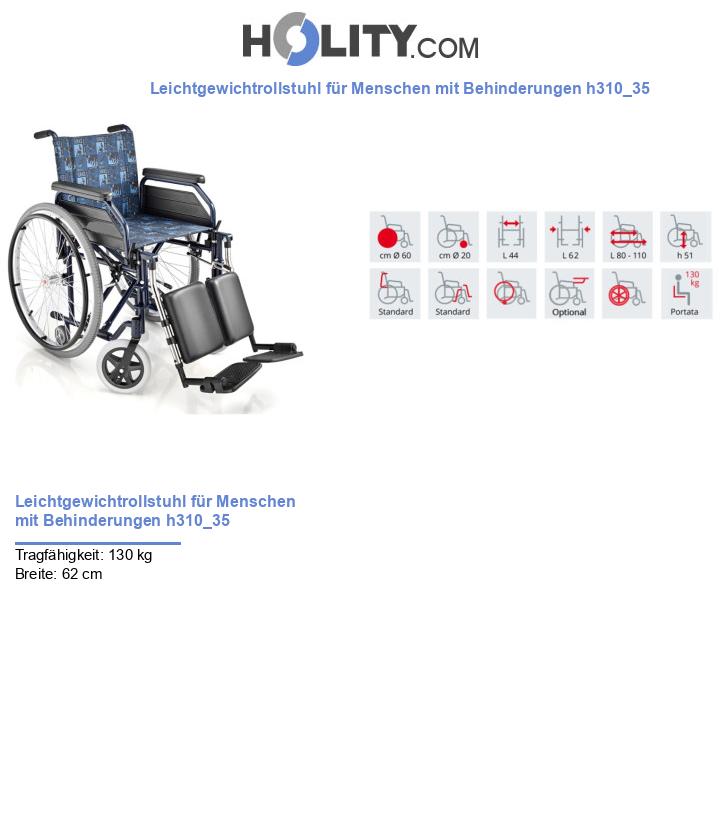 Leichtgewichtrollstuhl für Menschen mit Behinderungen h310_35