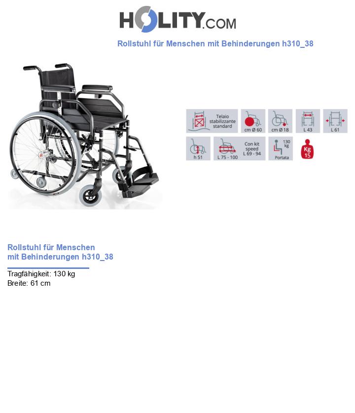 Rollstuhl für Menschen mit Behinderungen h310_38