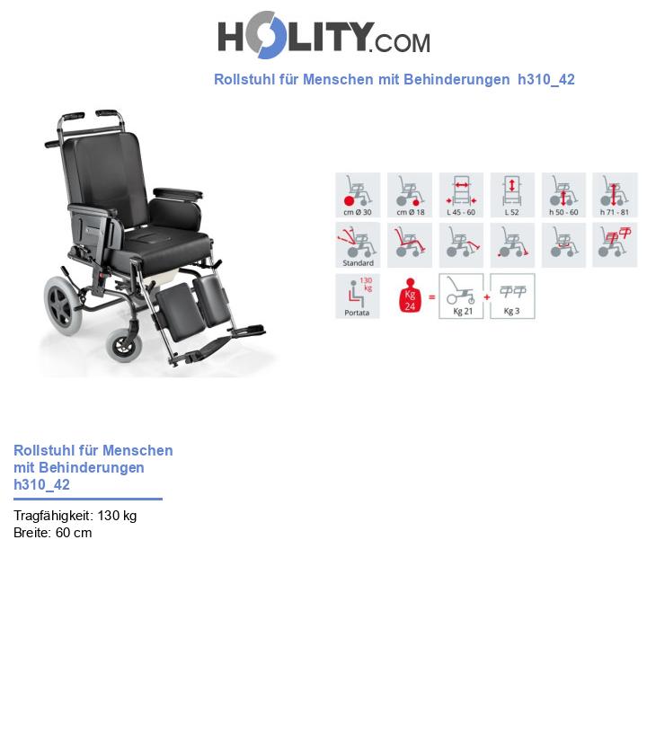 Rollstuhl für Menschen mit Behinderungen h310_42
