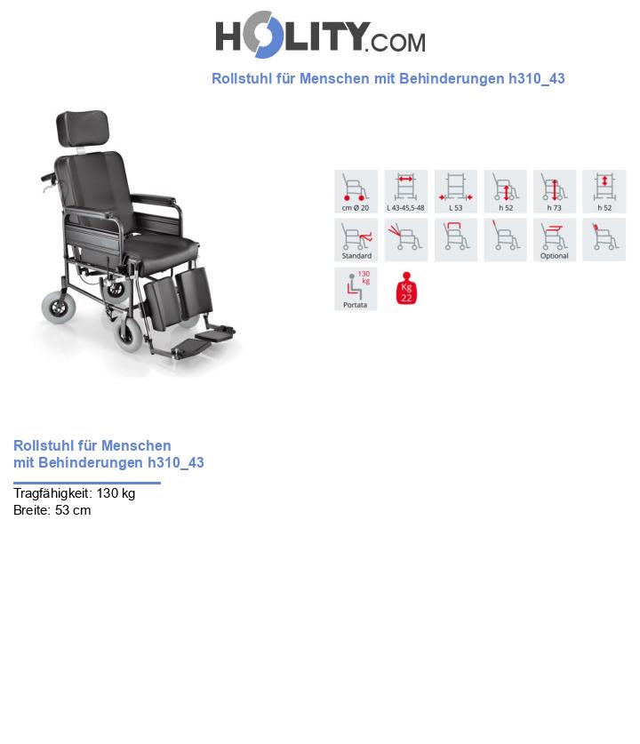 Rollstuhl für Menschen mit Behinderungen h310_43