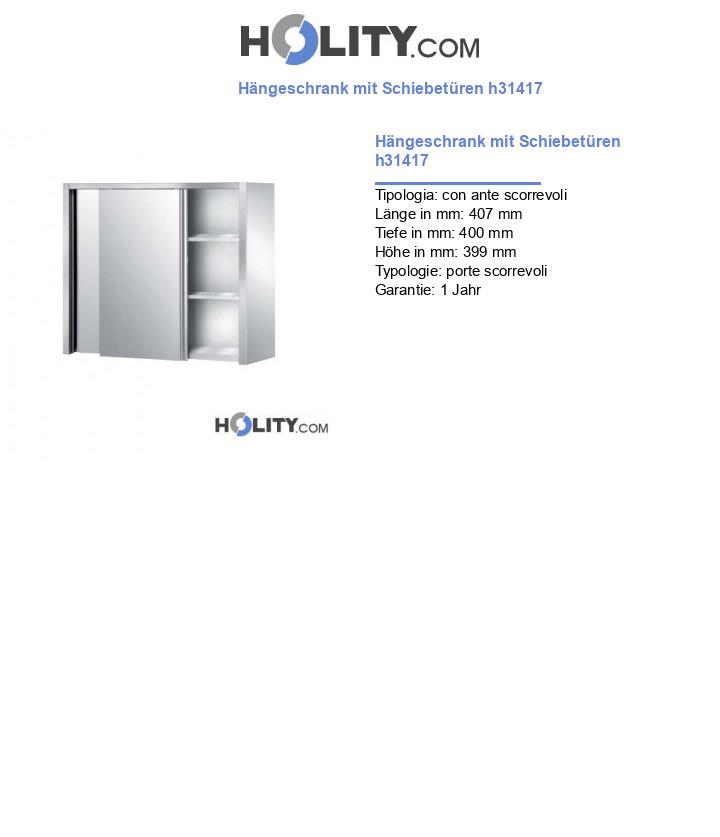 Hängeschrank mit Schiebetüren h31417