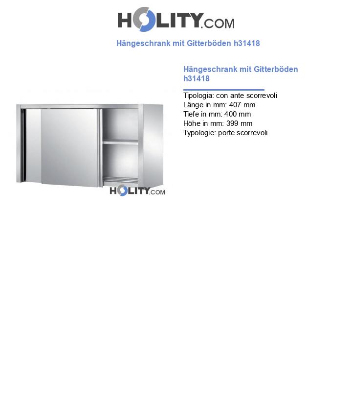 Hängeschrank mit Gitterböden h31418