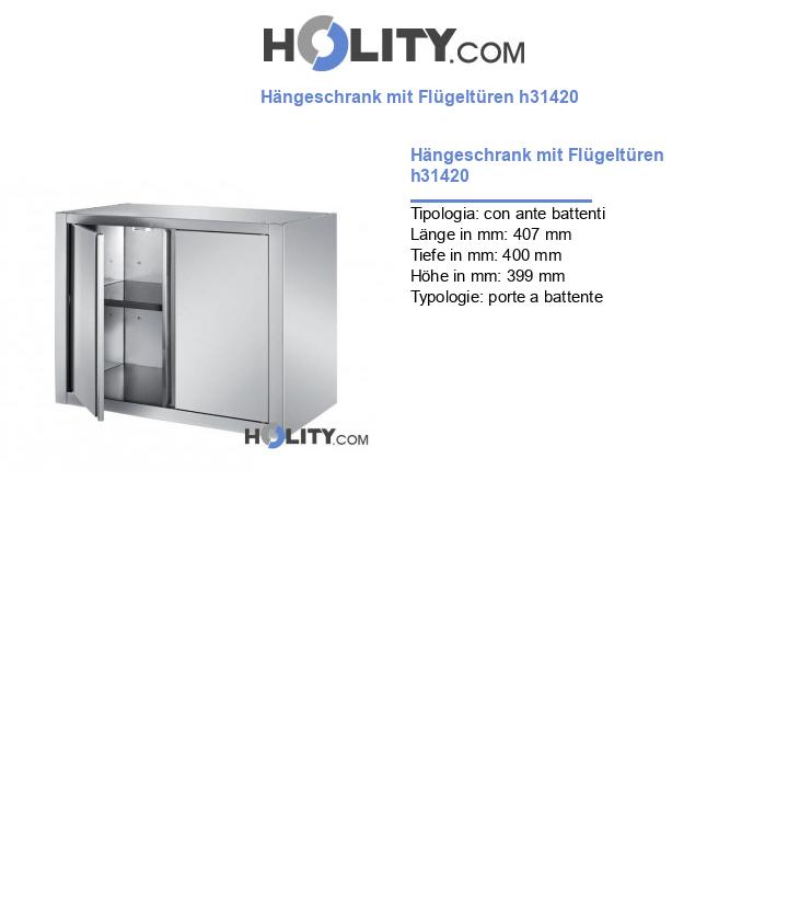 Hängeschrank mit Flügeltüren h31420