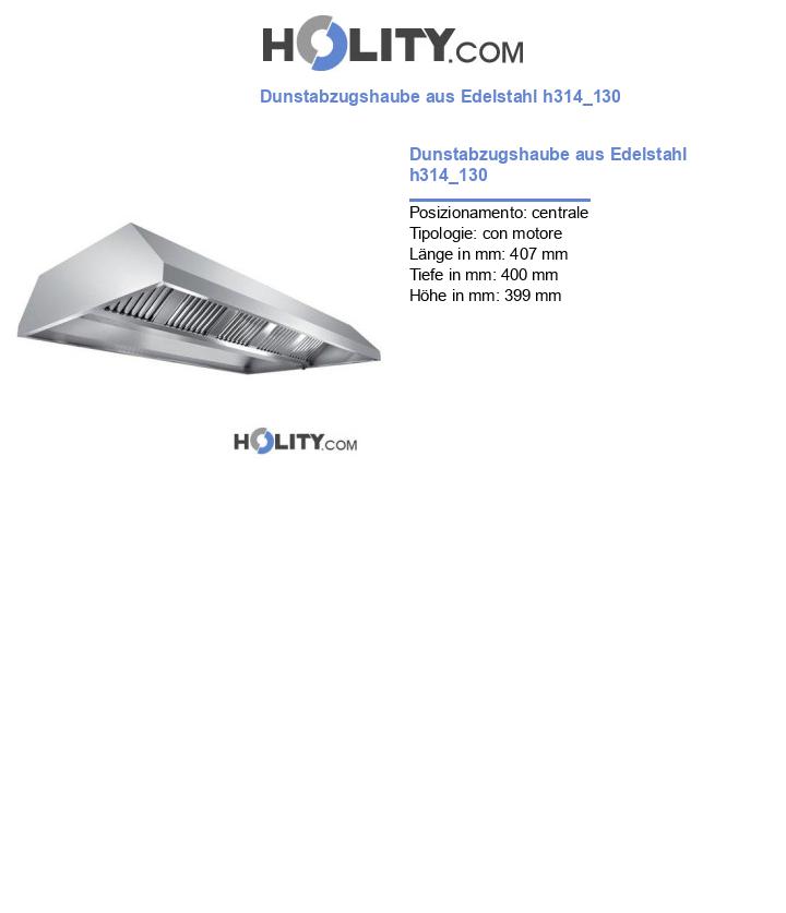Dunstabzugshaube aus Edelstahl h314_130