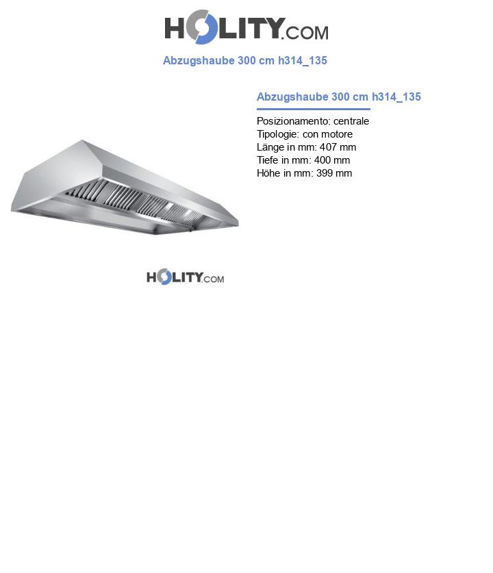 Abzugshaube 300 cm h314_135