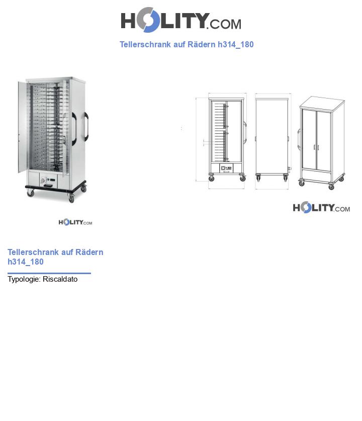 Tellerschrank auf Rädern h314_180