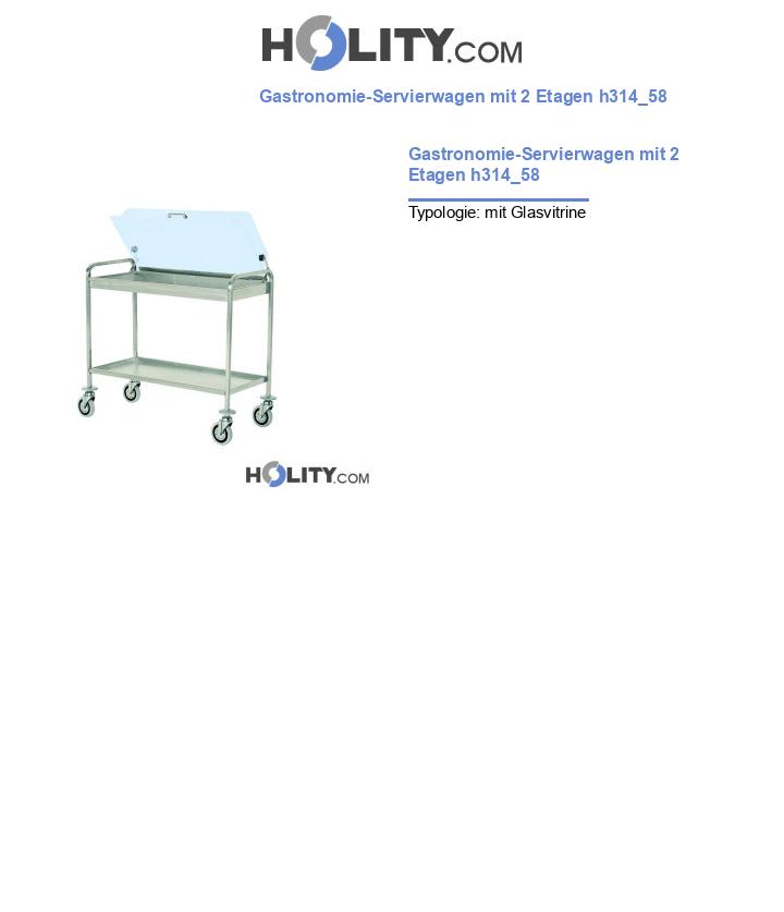 Gastronomie-Servierwagen mit 2 Etagen h314_58
