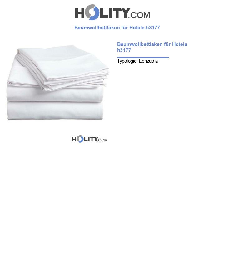 Baumwollbettlaken für Hotels h3177