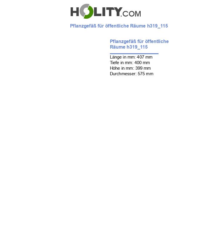 Pflanzgefäß für öffentliche Räume h319_115