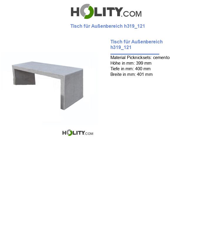 Tisch für Außenbereich h319_121