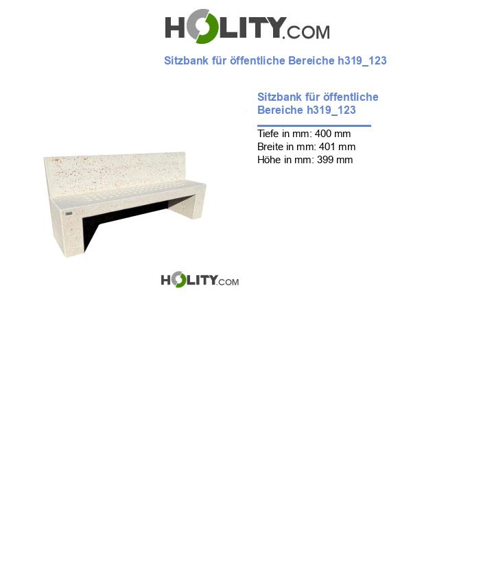 Sitzbank für öffentliche Bereiche h319_123