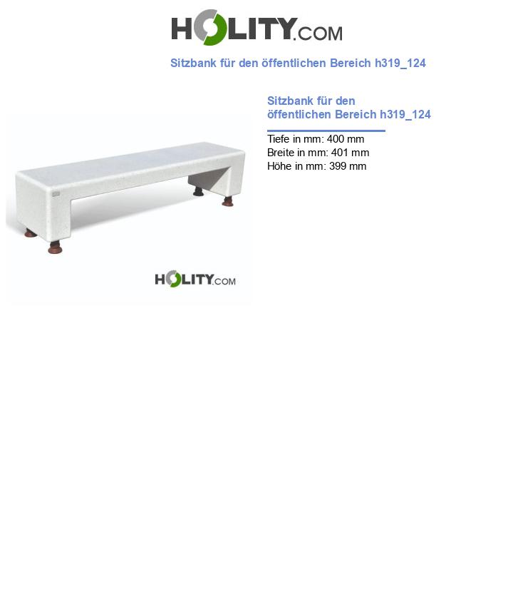Sitzbank für den öffentlichen Bereich h319_124