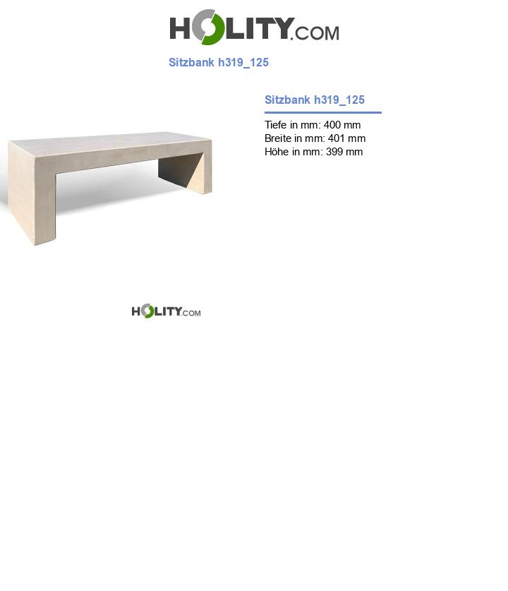 Sitzbank h319_125
