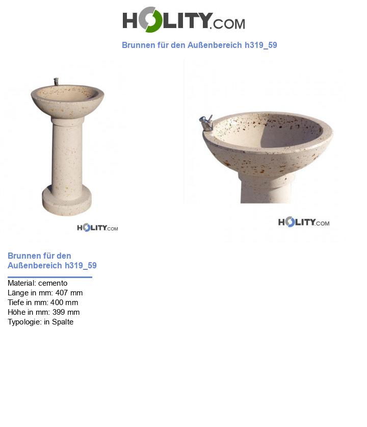 Brunnen für den Außenbereich h319_59