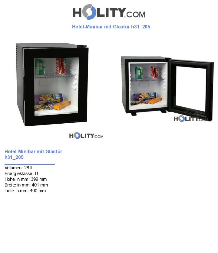 Hotel-Minibar mit Glastür h31_205