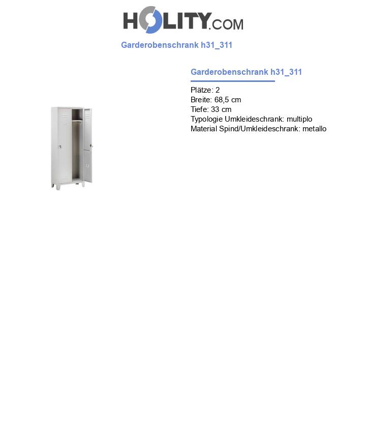 Garderobenschrank h31_311