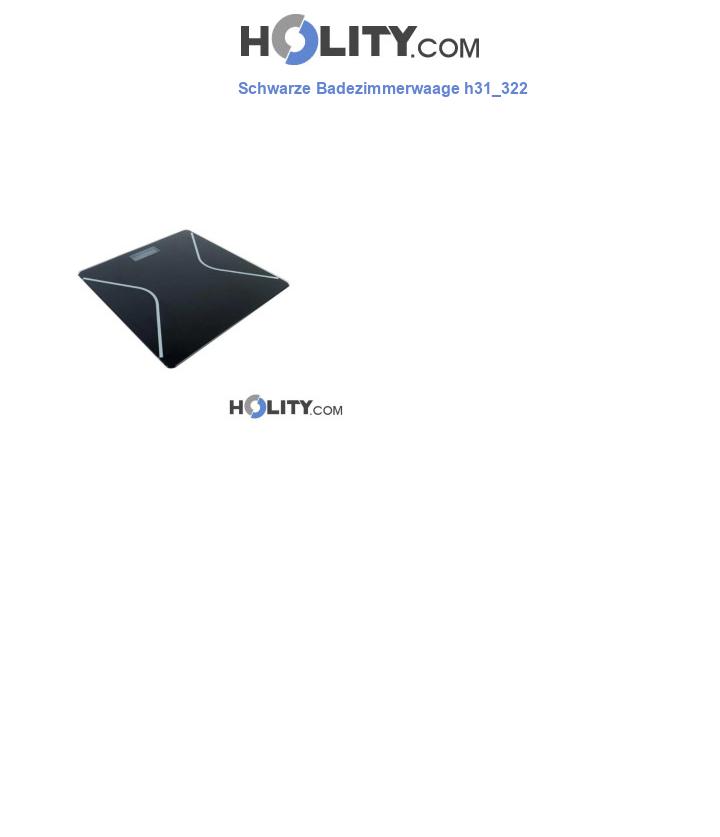 Schwarze Badezimmerwaage h31_322