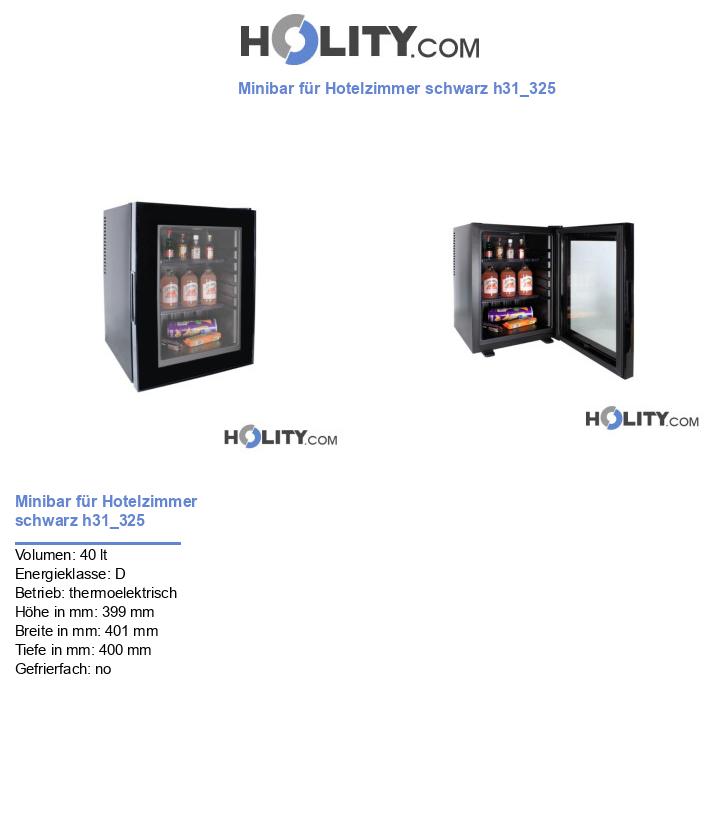 Minibar für Hotelzimmer schwarz h31_325
