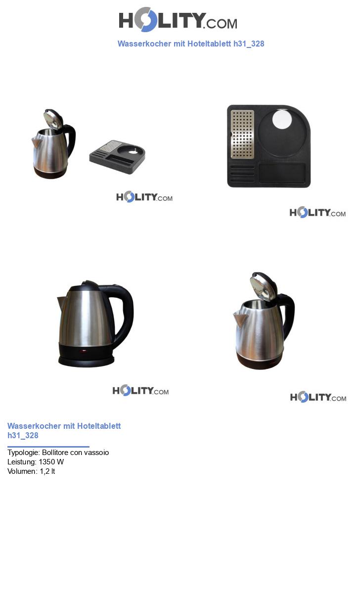 Wasserkocher mit Hoteltablett h31_328