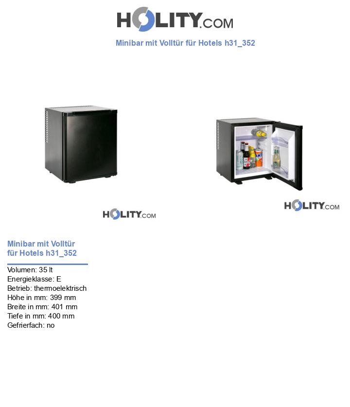 Minibar mit Volltür für Hotels h31_352