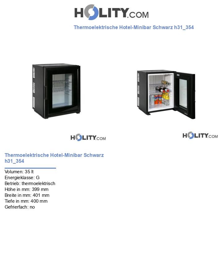 Thermoelektrische Hotel-Minibar Schwarz h31_354