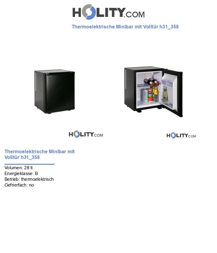 Thermoelektrische Minibar mit Volltür h31_358