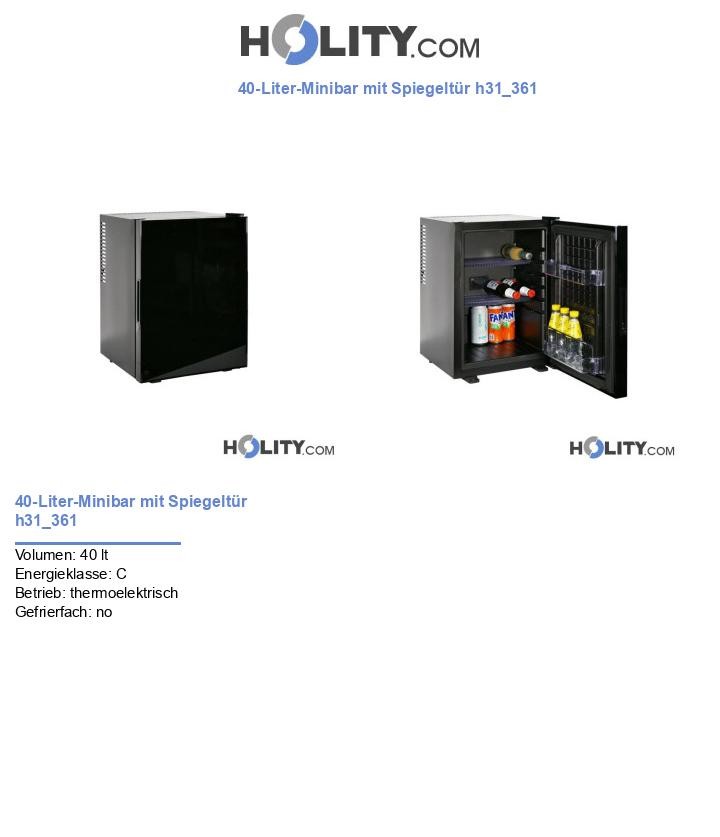40-Liter-Minibar mit Spiegeltür h31_361