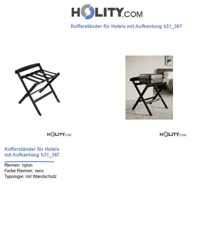 Kofferständer für Hotels mit Aufkantung h31_367