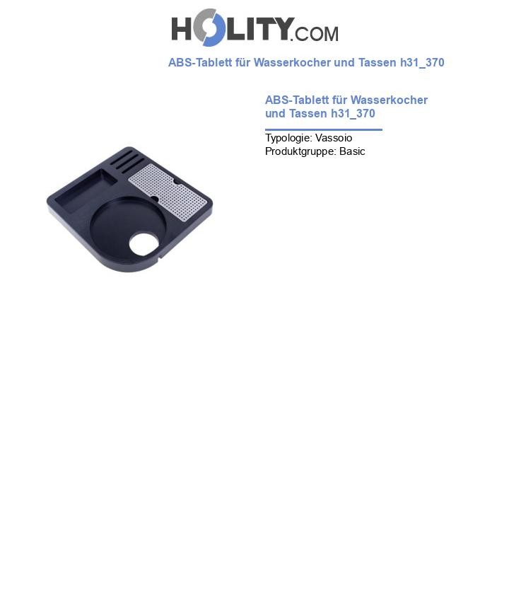 ABS-Tablett für Wasserkocher und Tassen h31_370