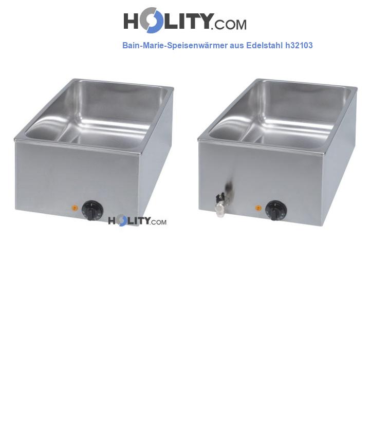 Bain-Marie-Speisenwärmer aus Edelstahl h32103