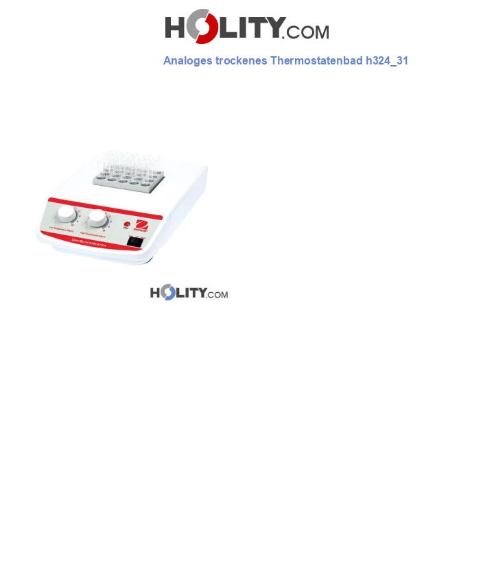 Analoges trockenes Thermostatenbad h324_31