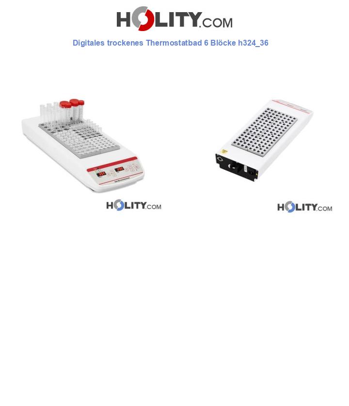 Digitales trockenes Thermostatbad 6 Blöcke h324_36