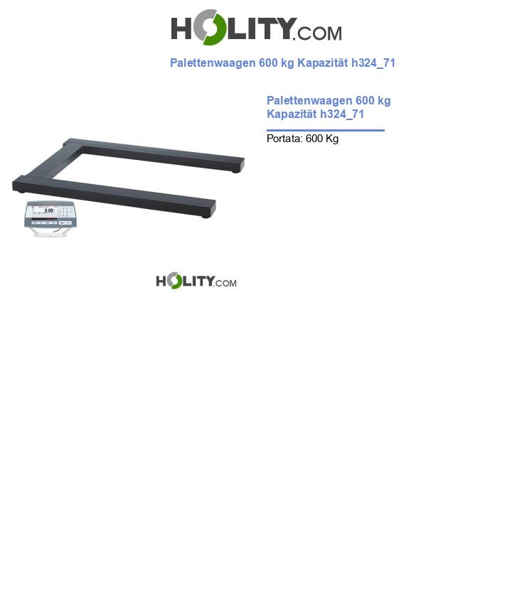 Palettenwaagen 600 kg Kapazität h324_71