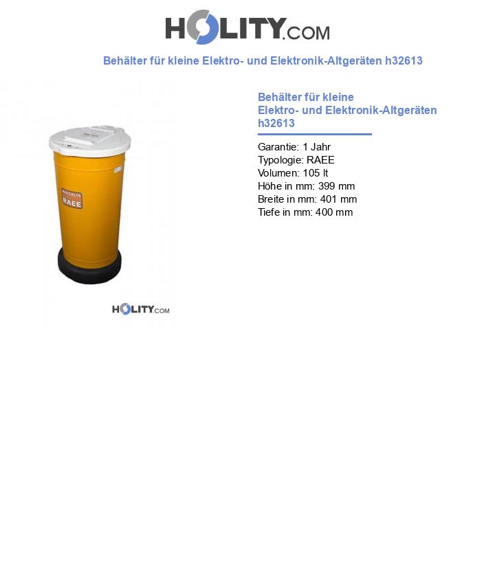 Behälter für kleine Elektro- und Elektronik-Altgeräten h32613