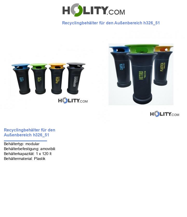 Recyclingbehälter für den Außenbereich h326_51